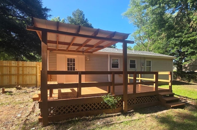 475 Ginny Ln, Collierville, TN 38017 - rear view of house featuring a wooden deck