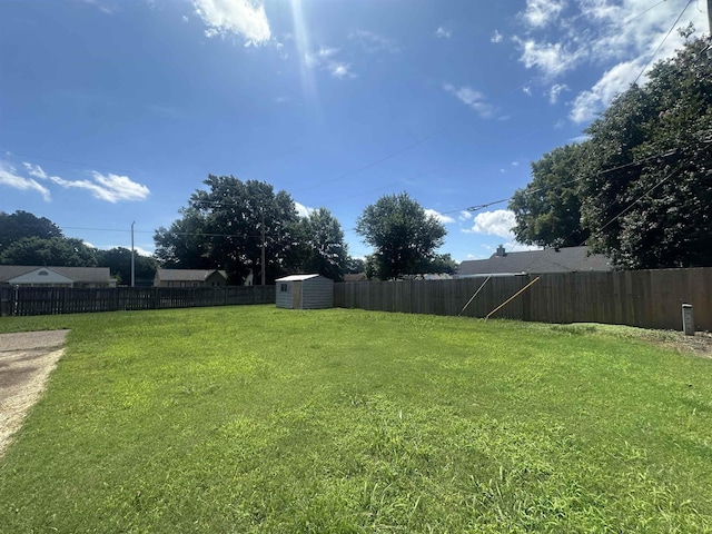 7029 Petten Cv, Memphis, TN 38133 - fenced backyard featuring a storage shed