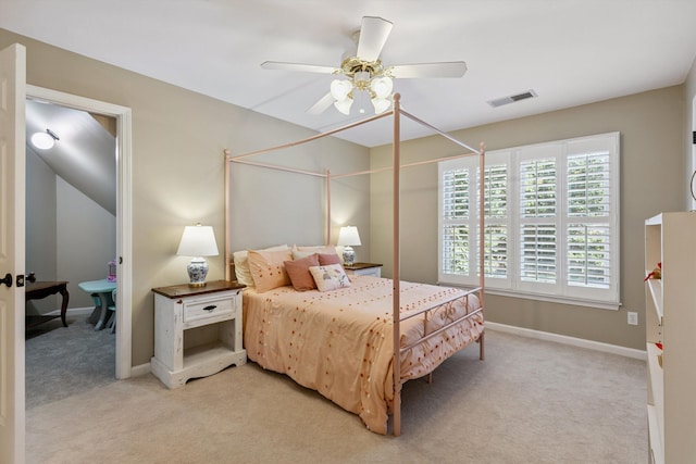 927 Oakmont Ridge Cv, Collierville, TN 38017 - bedroom with light colored carpet and ceiling fan