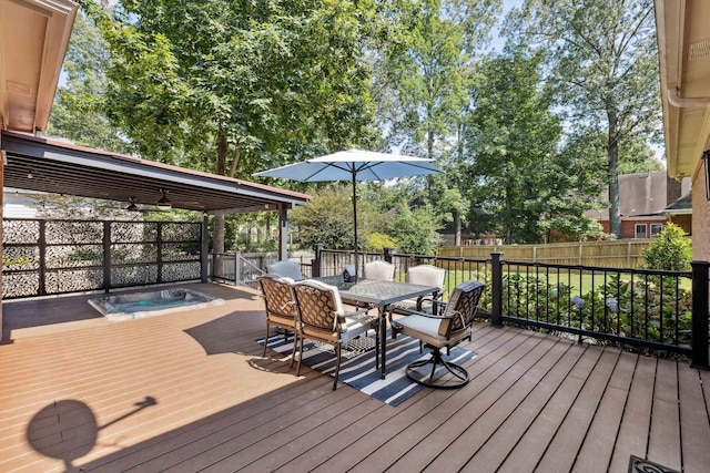 927 Oakmont Ridge Cv, Collierville, TN 38017 - deck with a fenced backyard and outdoor dining area