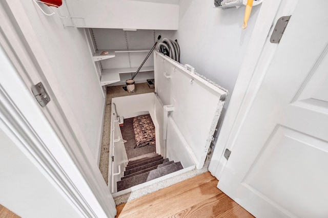 1062 Center Ridge Rd, Collierville, TN 38017 - stairway featuring wood finished floors