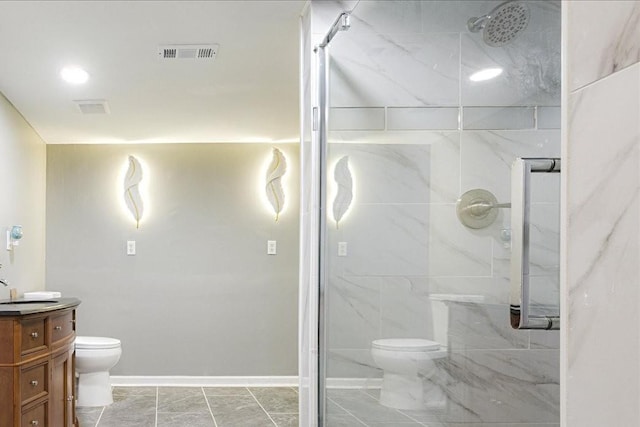 2826 Whitney Ave, Memphis, TN 38127 - bathroom featuring vanity and a marble finish shower