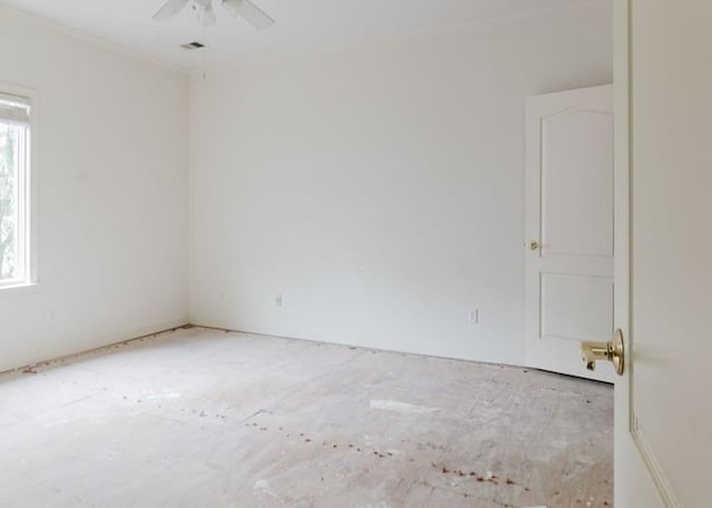 9219 Beaver Valley Ln, Cordova, TN 38018 - spare room with a ceiling fan