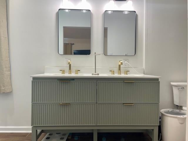 2470 S Flowering Tree Cv, Bartlett, TN 38134 - full bathroom with toilet and double vanity