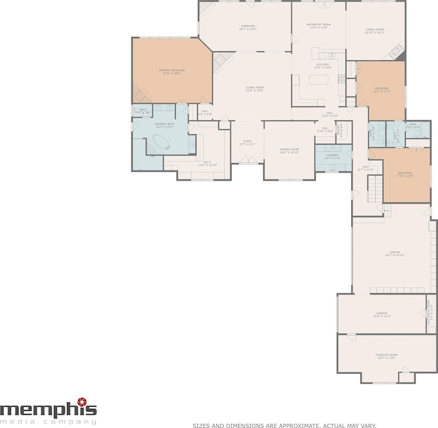 3217 Pointe Hill Cv, Memphis, TN 38125 - view of room layout