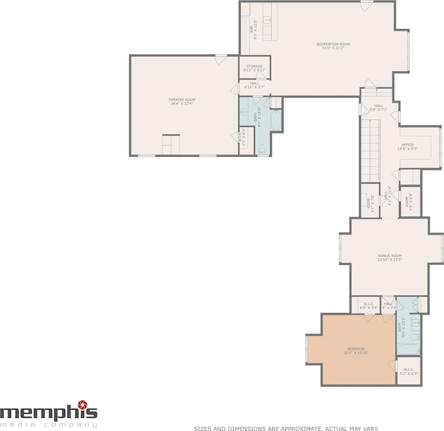 3217 Pointe Hill Cv, Memphis, TN 38125 - view of floor plan / room layout
