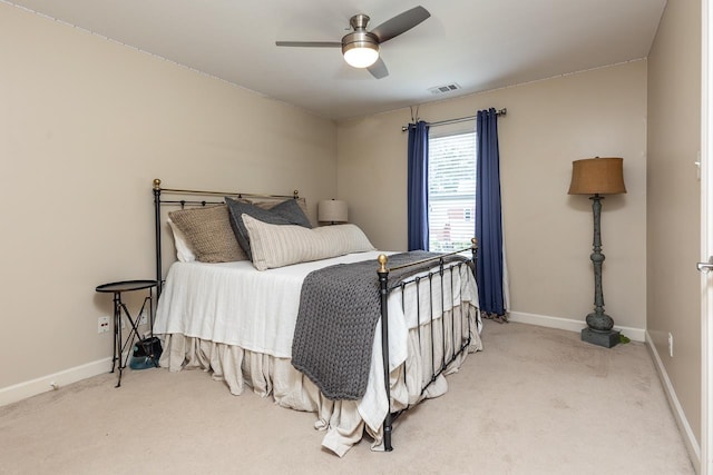 437 Duscoe St, Collierville, TN 38017 - bedroom featuring light colored carpet and ceiling fan