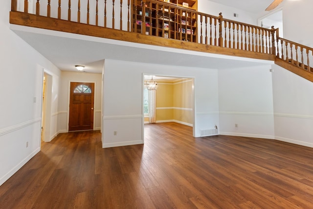 1504 Teal Wing Ln, Memphis, TN 38016 - foyer entrance with wood finished floors and a chandelier
