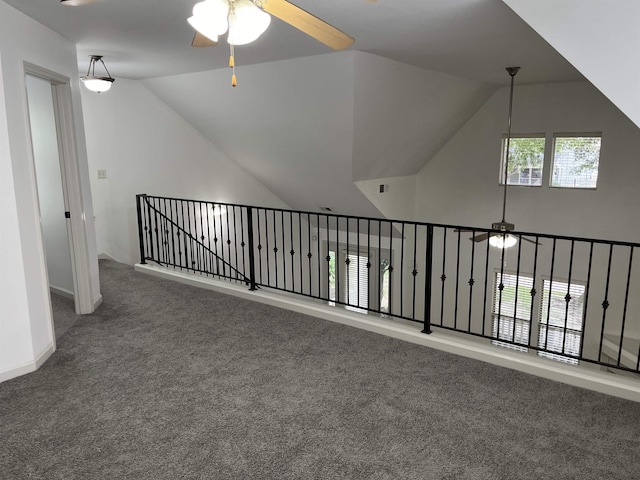 1319 E Island Pl E, Memphis, TN 38103 - bonus room with a ceiling fan, carpet floors, and vaulted ceiling