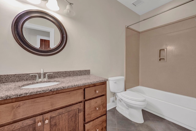 1160 Harbor River Cv, Memphis, TN 38103 - bathroom featuring vanity, tile patterned flooring, and shower / washtub combination