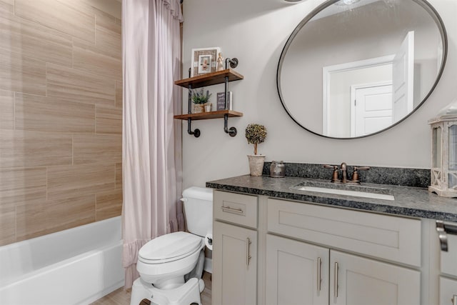 4712 Carousel Ln, Collierville, TN 38017 - bathroom featuring vanity and shower / bath combination with curtain