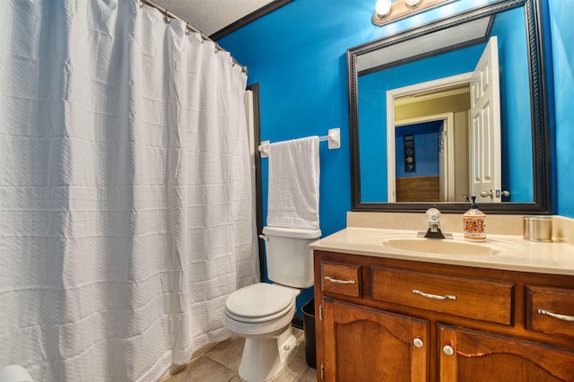 4362 Bridgestone Cir, Bartlett, TN 38135 - full bathroom featuring vanity, tile patterned flooring, and a shower with curtain