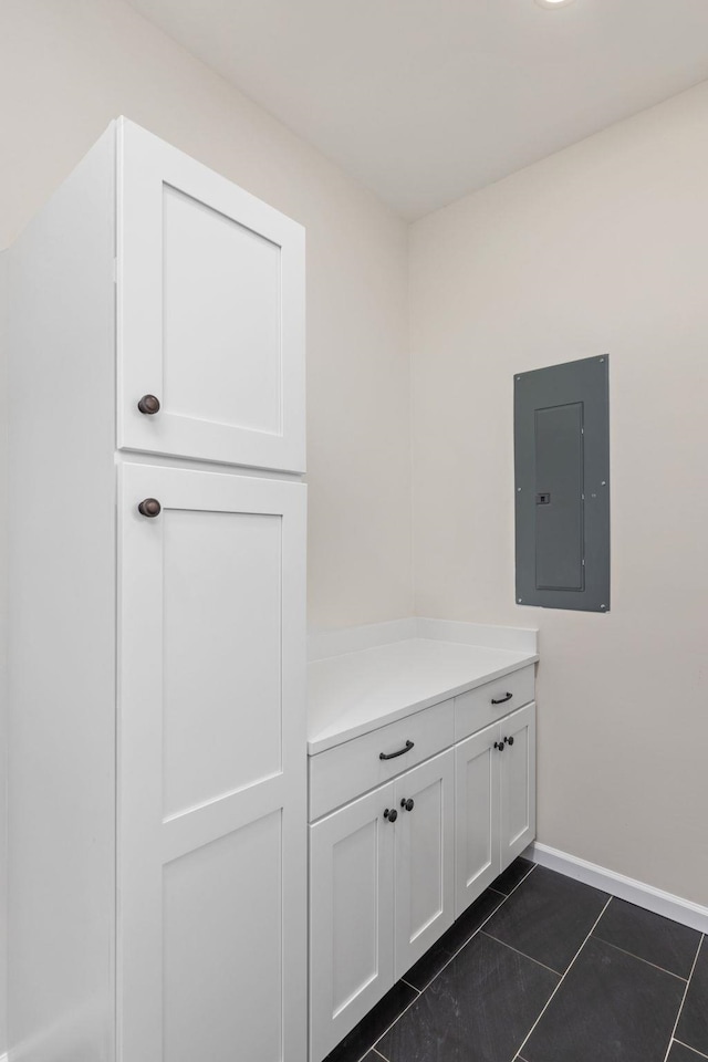 17 County Road 233rd Rd, Corinth, MS 38834 - interior space featuring electric panel and dark tile patterned flooring