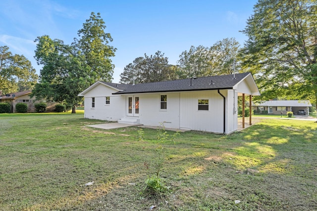 17 County Road 233rd Rd, Corinth, MS 38834 - rear view of property featuring a yard, french doors, a patio, and entry steps