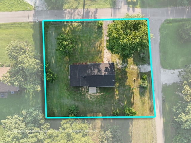 17 County Road 233rd Rd, Corinth, MS 38834 - aerial view of property and surrounding area with property parcel outlined