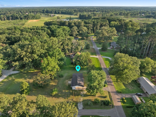 17 County Road 233rd Rd, Corinth, MS 38834 - aerial overview of property's location with a heavily wooded area