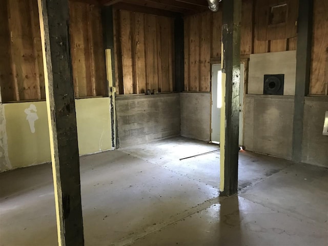 view of basement