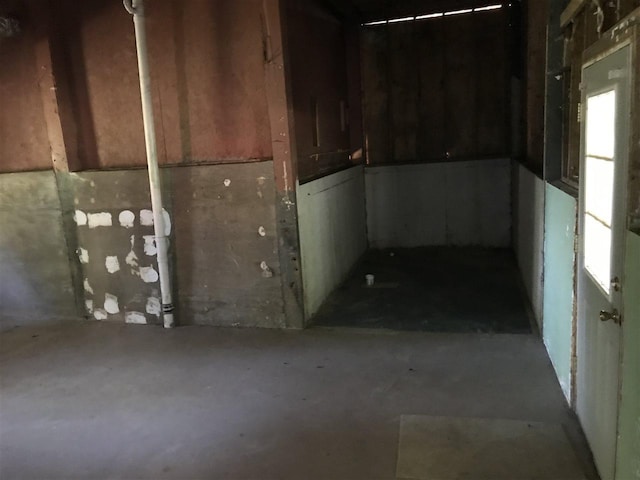 view of basement