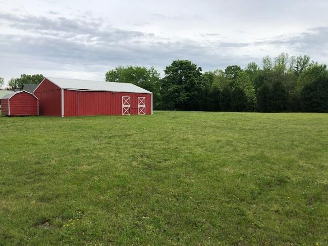 view of yard featuring an outdoor structure