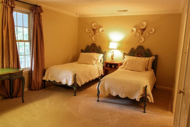 9351 Rocky Valley Cv, Memphis, TN 38018 - carpeted bedroom with ornamental molding