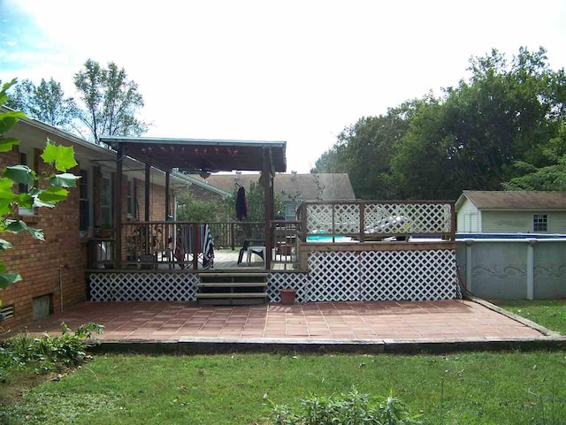 155 Eunice Lane, Savannah, TN 38372 - wooden deck featuring a patio area