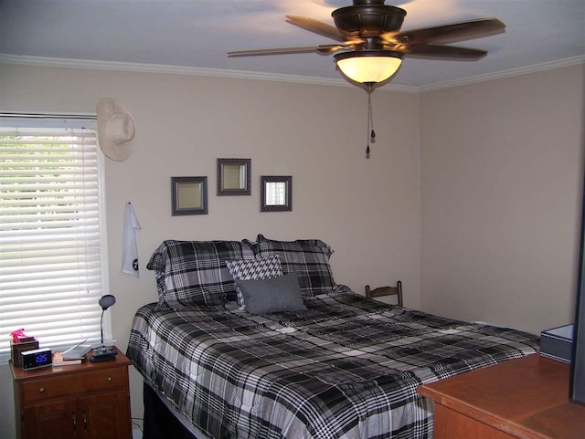 155 Eunice Lane, Savannah, TN 38372 - bedroom with crown molding and ceiling fan