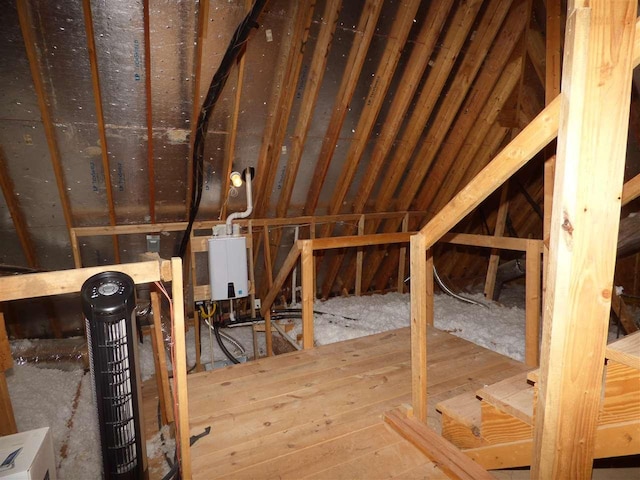 view of attic