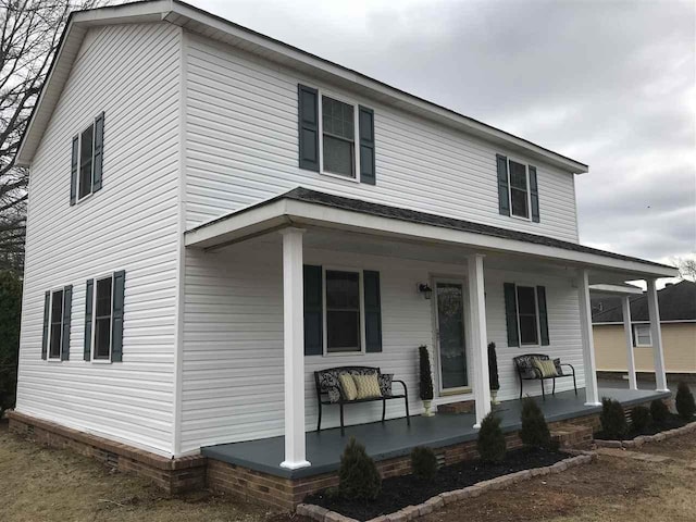 view of front of house featuring a porch