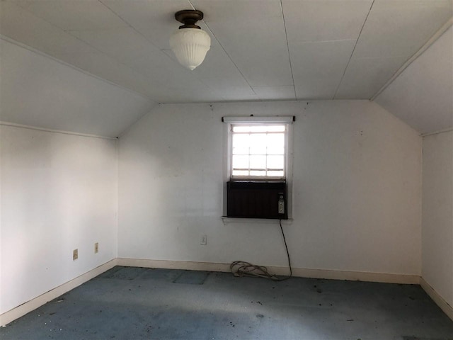 bonus room featuring lofted ceiling