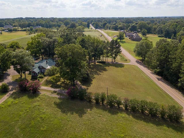 bird's eye view featuring a rural view