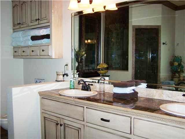 bathroom featuring double sink vanity
