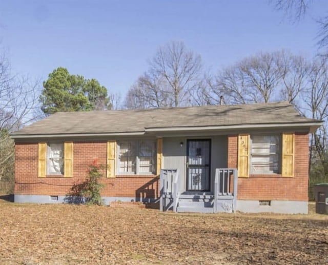 view of ranch-style home