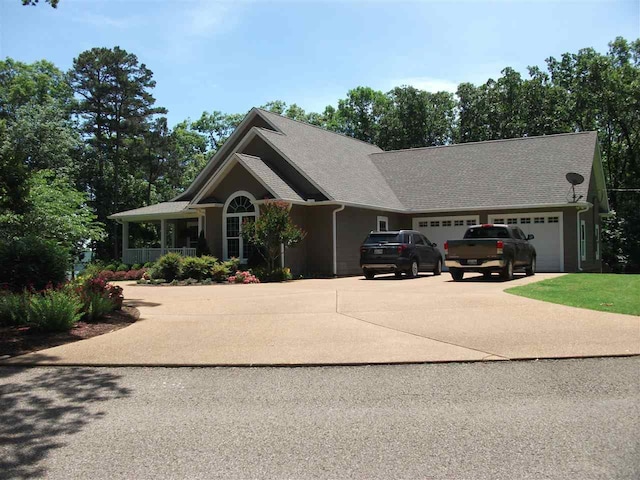 view of front of home featuring a garage