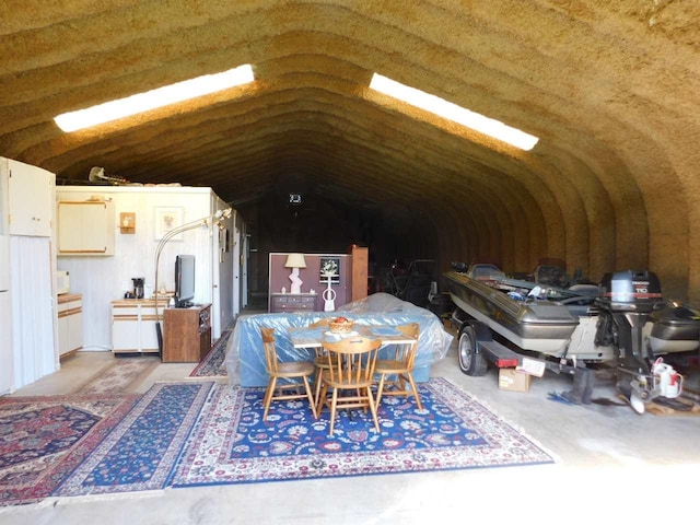 view of unfinished attic