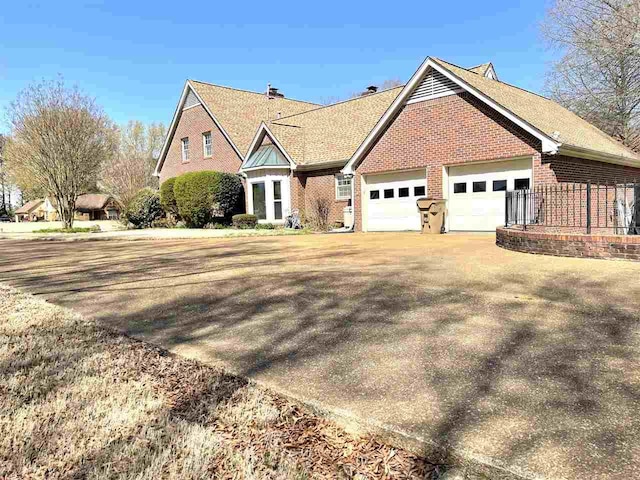 view of front of house featuring a garage