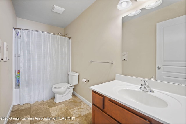 4246 Black Cherry Ln, Mason, MI 48854 - full bathroom with vanity and shower / tub combo