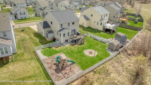 4246 Black Cherry Ln, Mason, MI 48854 - aerial perspective of suburban area