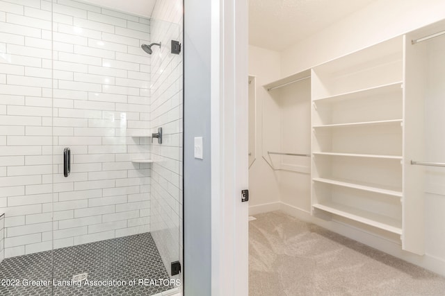 bathroom with walk in shower