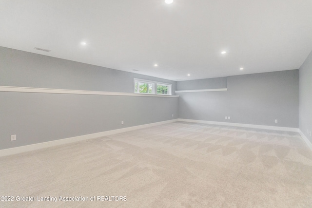 view of carpeted empty room