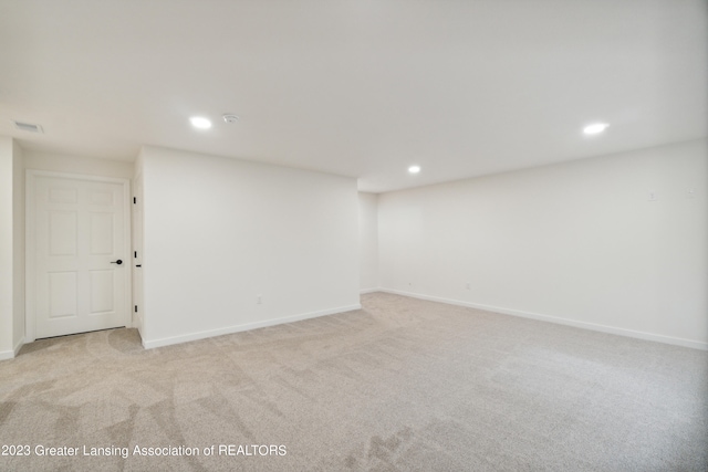 view of carpeted empty room