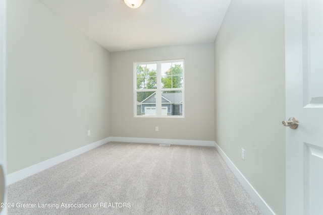 view of carpeted empty room