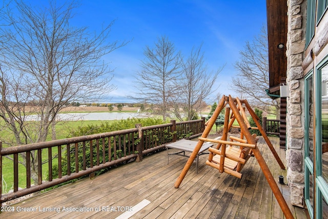 view of wooden terrace