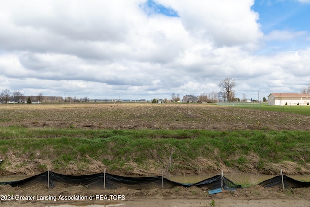 view of yard featuring a rural view