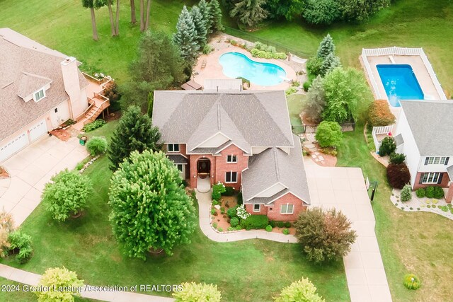 birds eye view of property