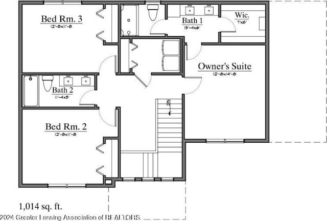 15260 Nottingham Fields Pkwy, Lansing, MI 48906 - view of floor plan / room layout