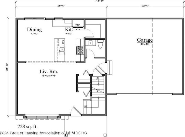 15260 Nottingham Fields Pkwy, Lansing, MI 48906 - view of floor plan / room layout