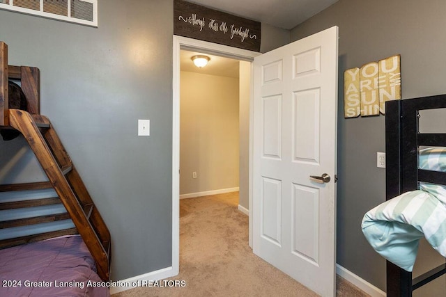 411 N Scott Dr, Farwell, MI 48622 - hall with carpet floors and baseboards