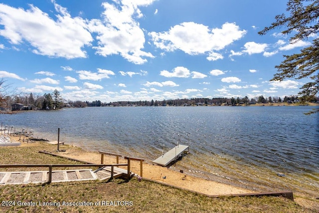 411 N Scott Dr, Farwell, MI 48622 - dock area with a water view