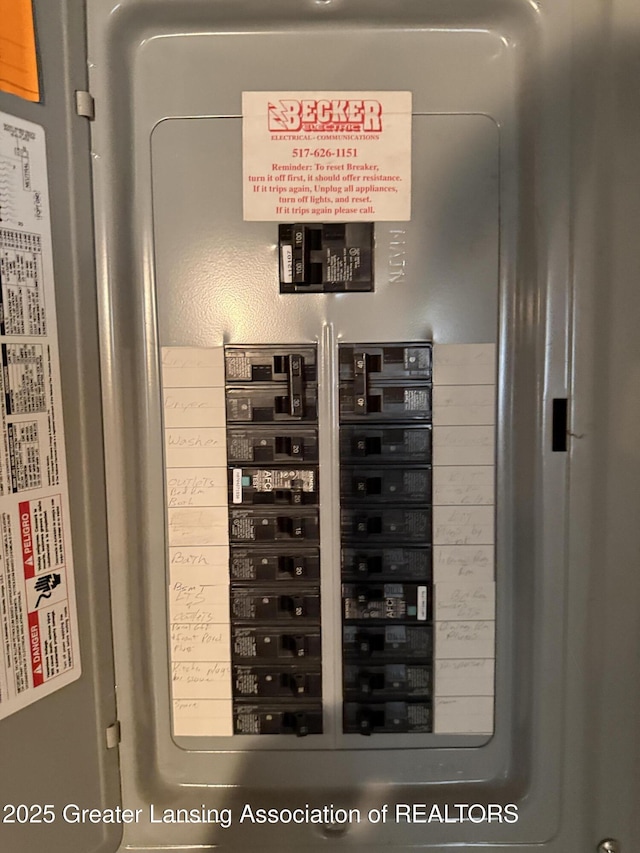 1555 Roosevelt Ave, Lansing, MI 48915 - utility room featuring electric panel