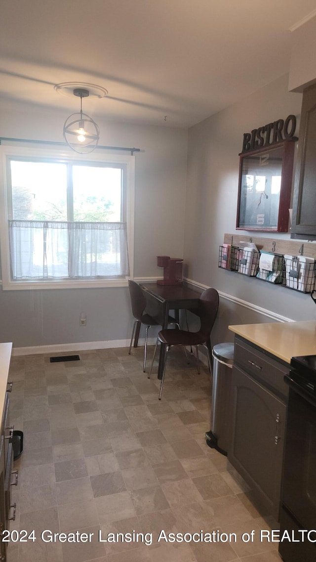 view of dining area